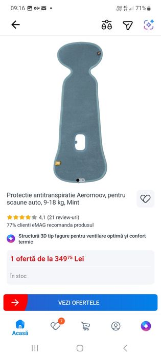 Scaune auto coccolle isofix 4 poziții  9 - 36 kg
