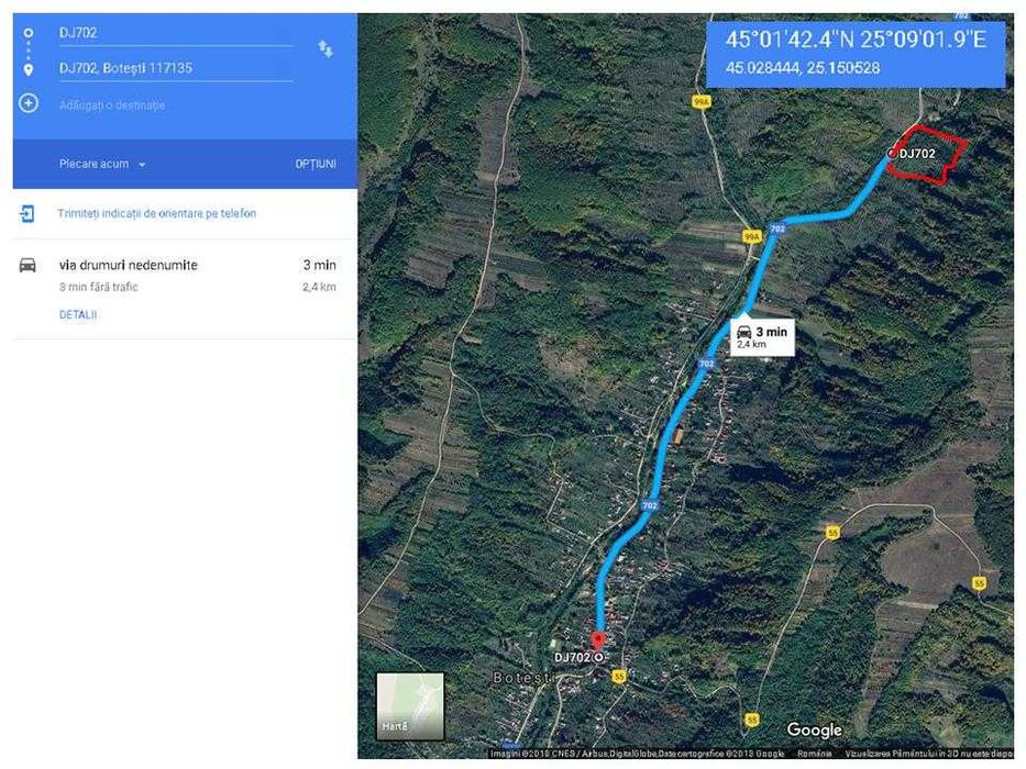 Vand extravilan 2.5+1 ha padure