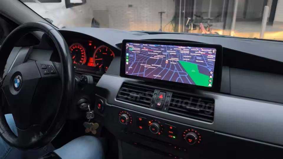 BMW E60 / E61 - 10.25" Android 15 Мултимедия CarPlay - БМВ Е60 / Е61 CCC MASK CIC Навигация