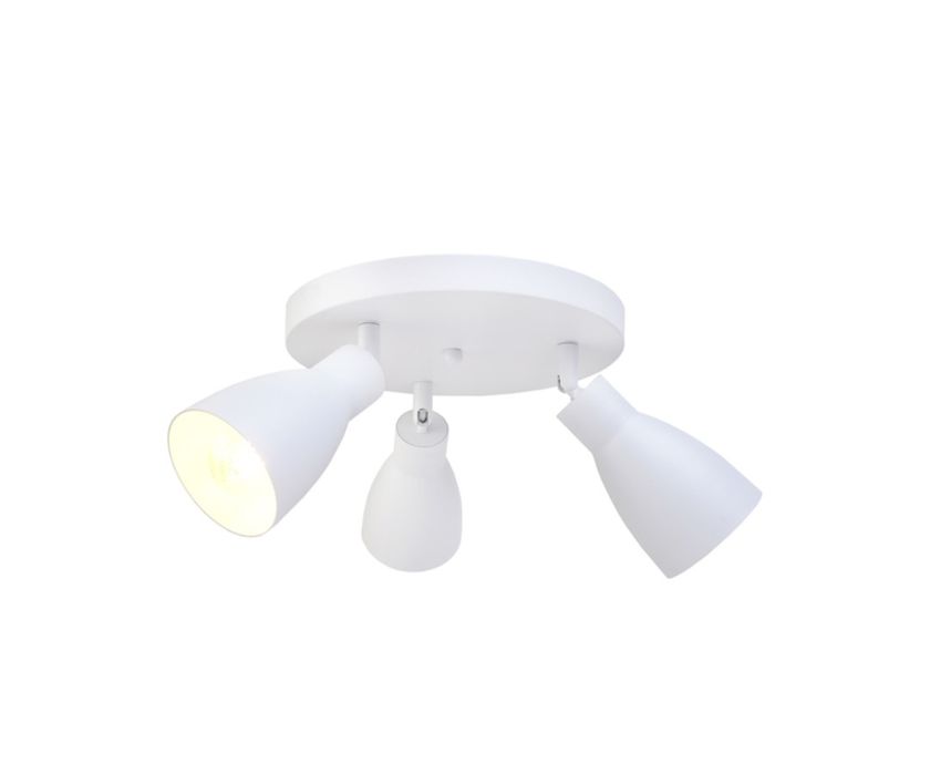 Спот 3XE27 бял IZOLA/Лампа