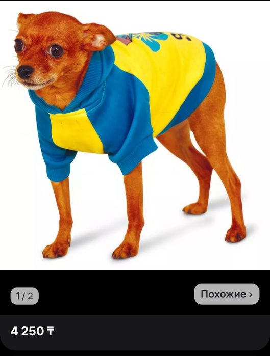 Толстовка с капюшоном для собак/кошек