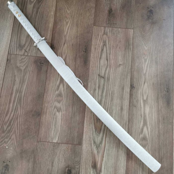 Меч Катана Бял Дракон / White Dragon високо въглеродна стомана Katana