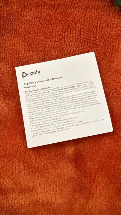 Casti Poly Blackwire