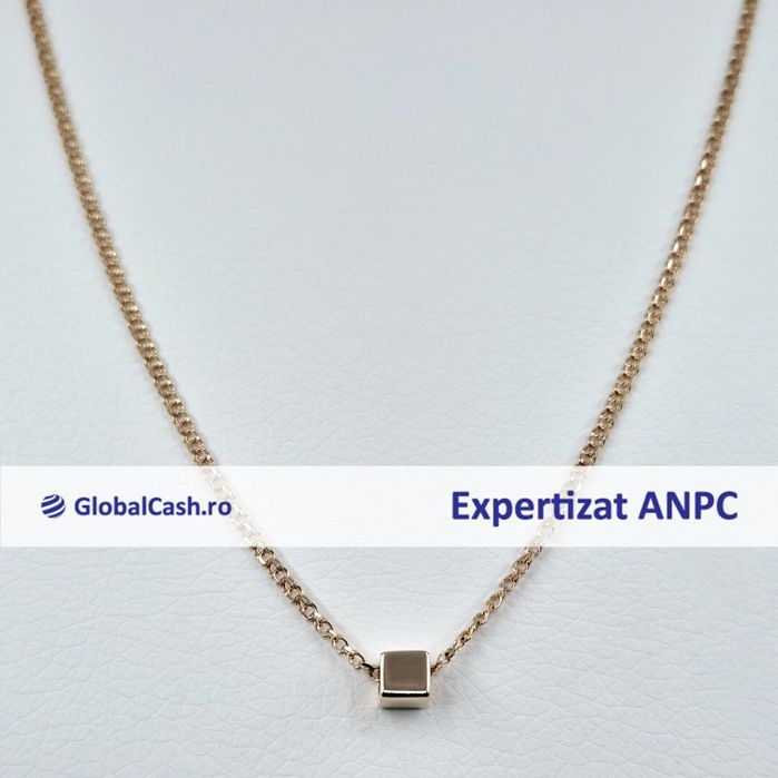 Lant cu pandantiv din aur de 14k, 4.75g | GlobalCash.ro #MI115852