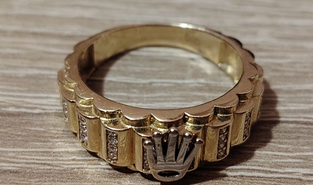 Златен пръстен "Ролекс" 14 карата 4.84 гр