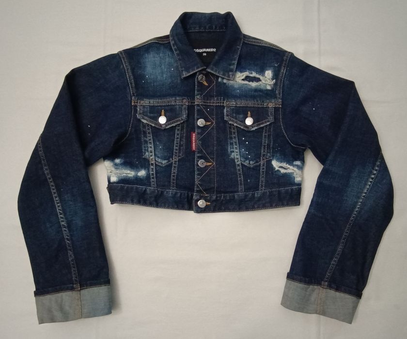 Dsquared2 Cropped Denim Jacket оригинално дънково яке S