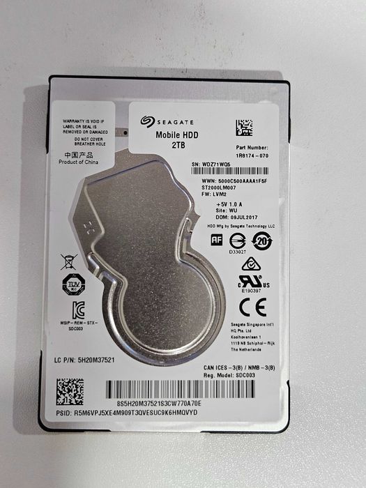 Hard Disc 2TB 2.5"