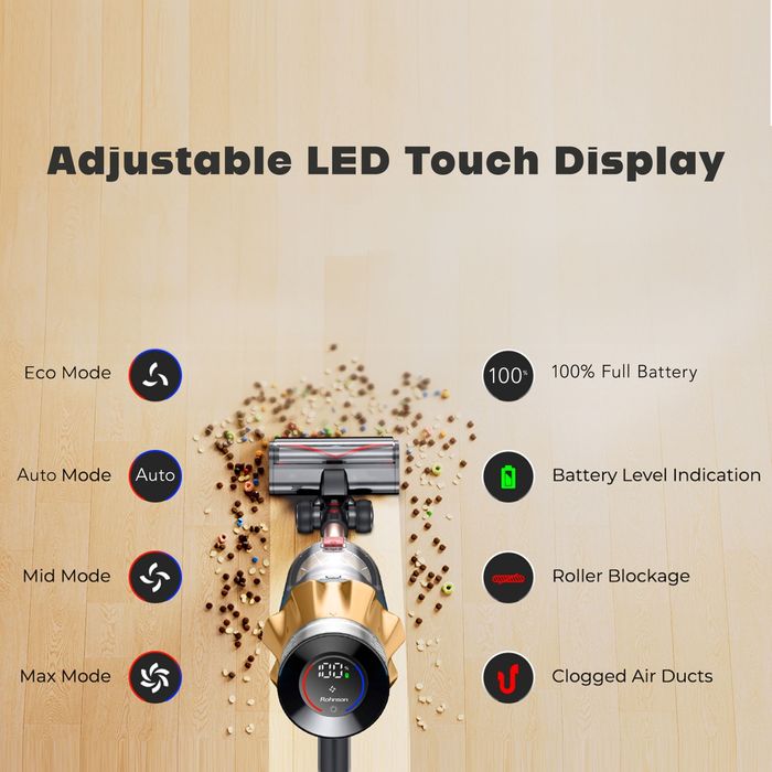 Нова акумулаторна прахосмукачка Rohnson Mamba X Sense m 15