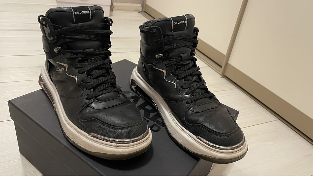 Ghete din piele Karl Lagerfeld marimea 43