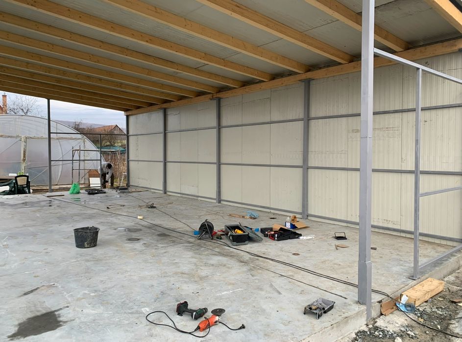 Vand hala structura metalica  7/12 metri.