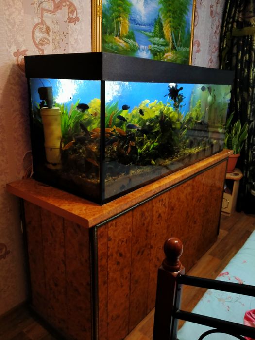 Продам действующий аквариум 400  литров