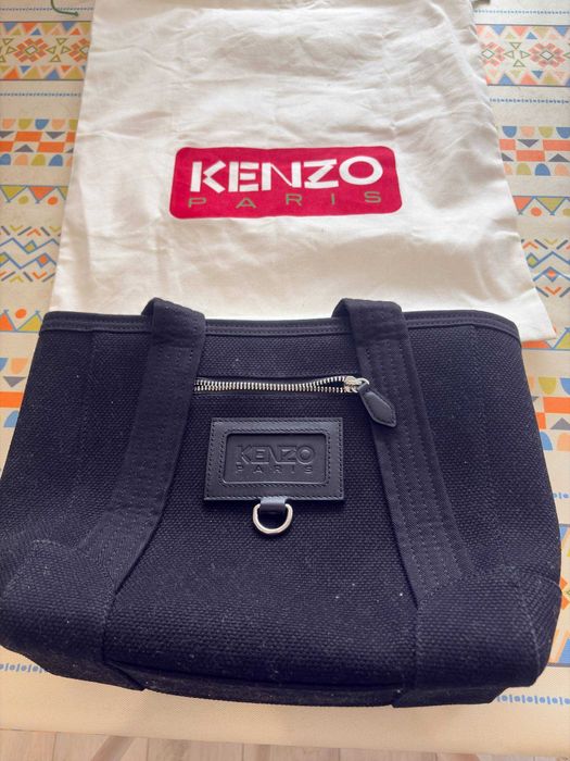 Сумка Kenzo Paris canvas tote black