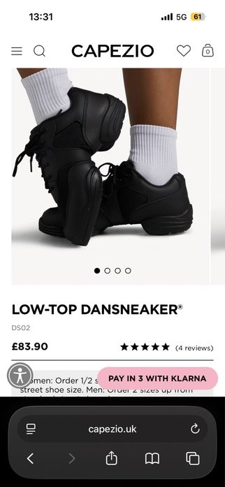 Оригинални обувки за танцуване  Capezio  Dansneaker