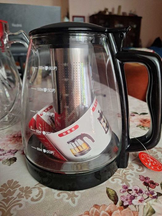 Бокал, чайник, всё новое