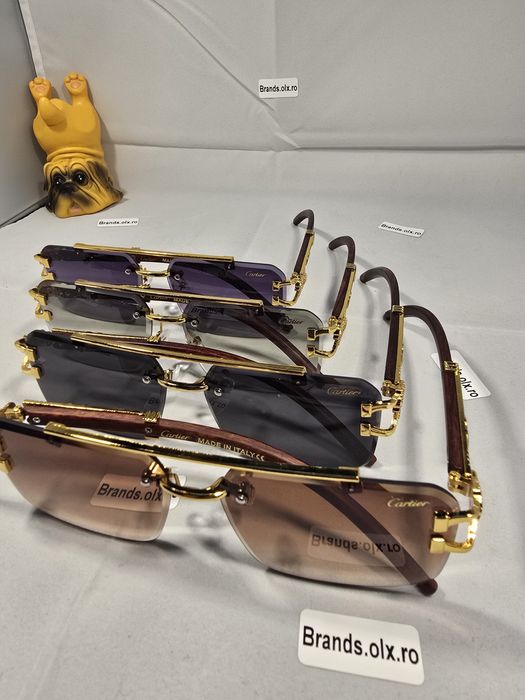 Ochelari de soare Cartier Leopard Green, made in Italy, pret per bucata