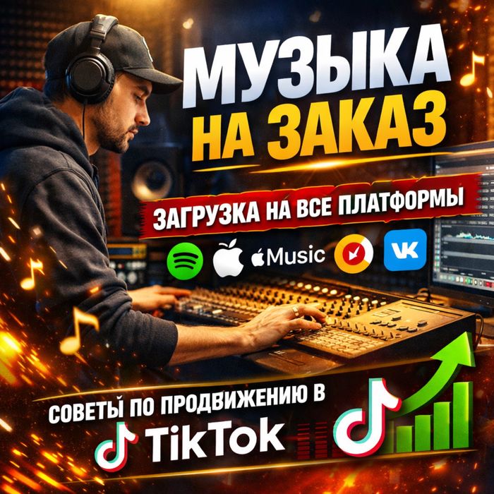Музыку на заказ + загрузка на все платформы