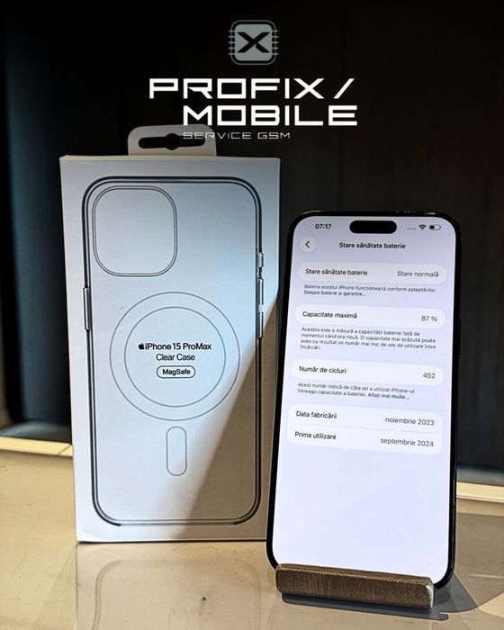 iPhone 15 Pro Max  Blue Titanium 512 GB Impecabil/Garantie 24 luni/ Factura/Rate/ Avans 0
