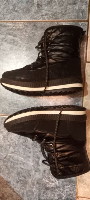 Обувь зимняя черные
