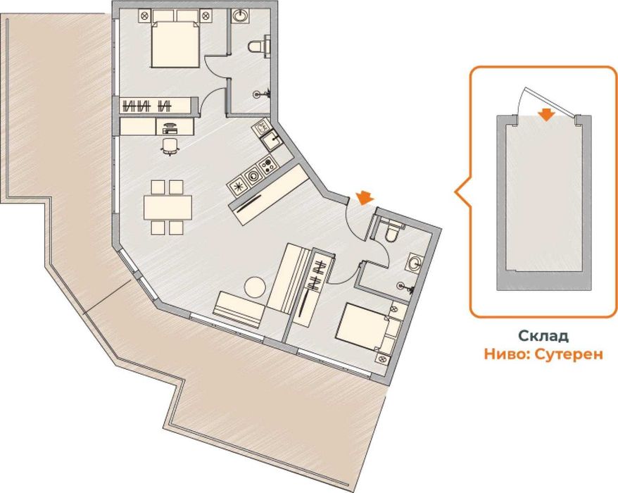 Продава се Тристаен апартамент в София, Малинова долина - 171 кв.м за 1500 €/кв.м - Снимка #4