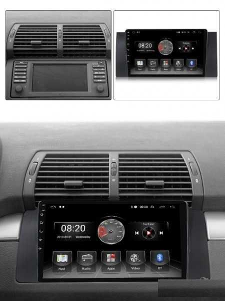Мултимедия, BMW, X5, E53, E39, M5 Двоен дин, Навигация, плеър 9“