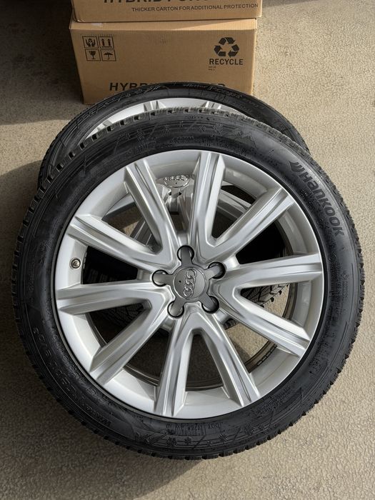 Джанти 18 5х112 Ауди с нови гуми 245 45 18 Ханкок