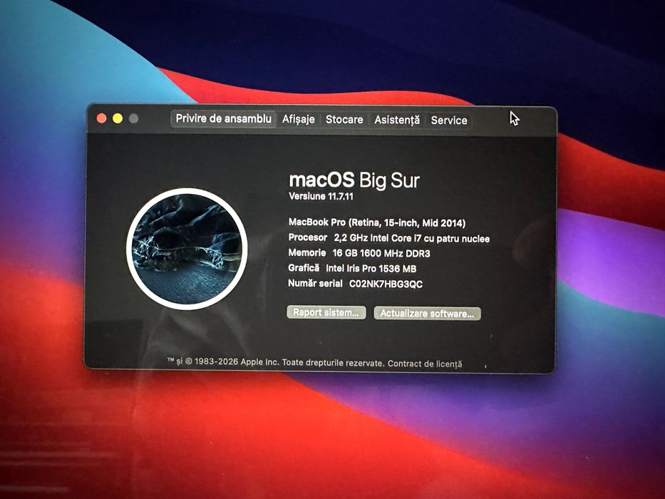 MacBook Pro 15 Retina Mid 2014 i7 16 Gb ram 480 Gb Ssd Iasi • OLX.ro