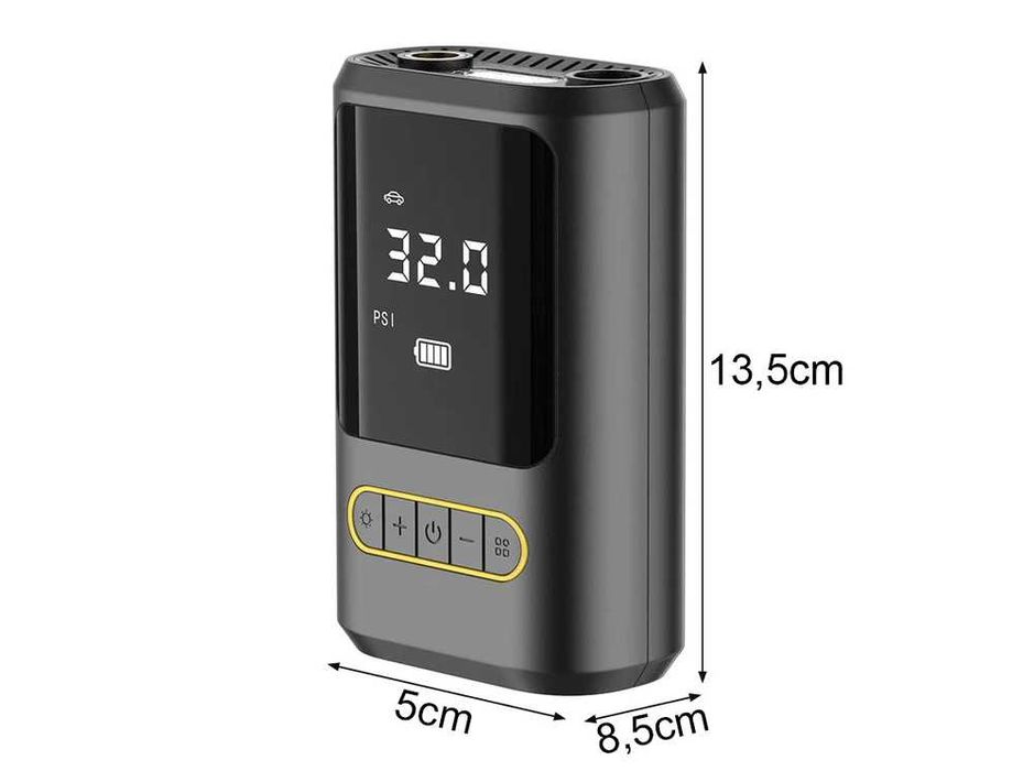 Електрическа помпа за гуми Verk Group 150 PSI / 10 Bar с LCD дисплей