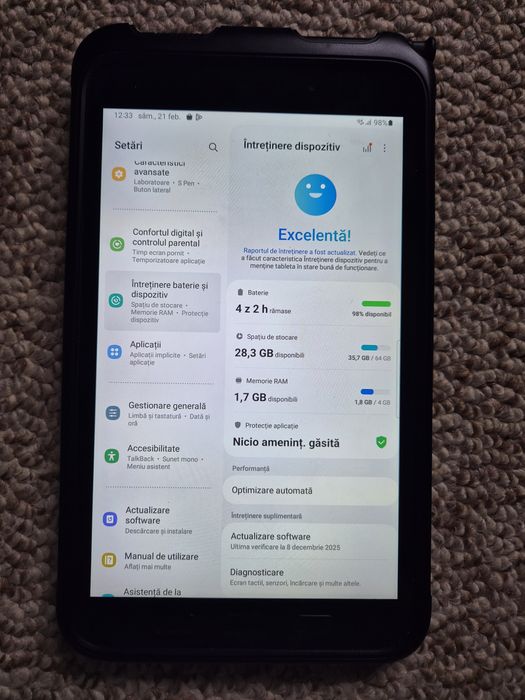 Vând Samsung Active Tab 3