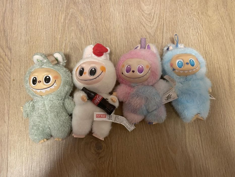 Labubu / The Monsters Pop Mart – плюшени играчки, комплект 4 бр.