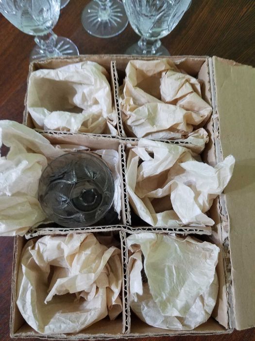 Фужеры хрустальные "BOHEMIA". НОВЫЕ.