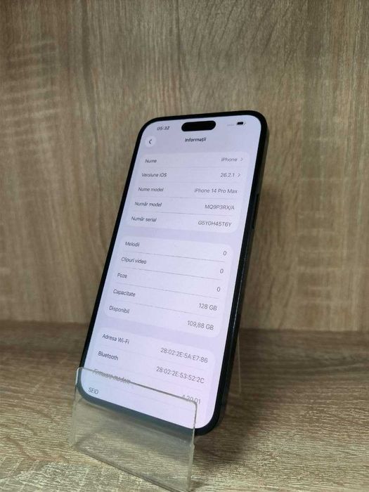 Telefon Apple iPhone 14 Pro Max 128 GB Black Titanium - Cod 120878