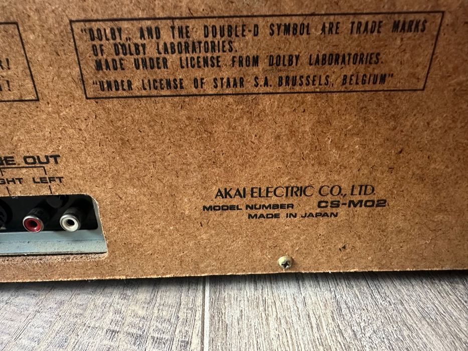 Касетен дек / akai cs-m02 deck-made in japan