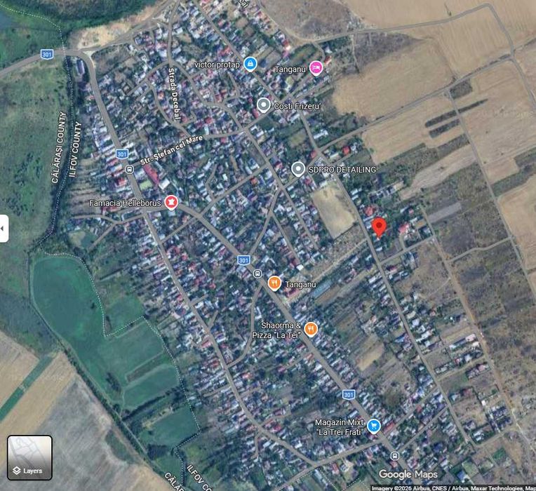 Teren 1200 mp + casă bătrânească – Tânganu, Cernica, Ilfov