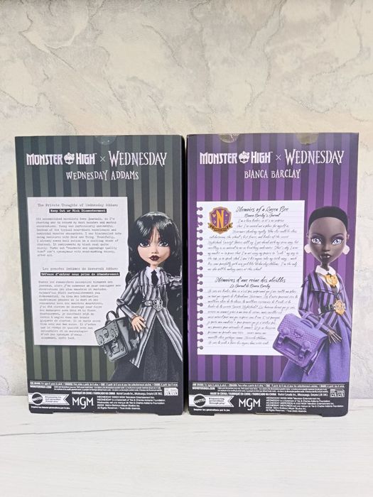 Monster High Wednesday Adams and Bianca