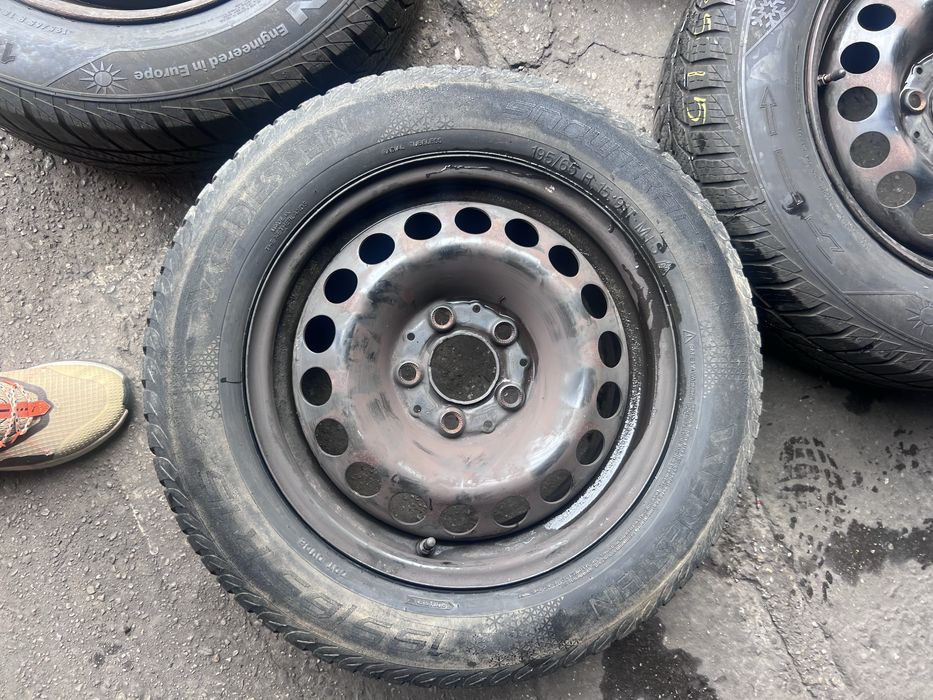 Roti skoda octavia / vw golf / 5x112 r15 - 195/65 r15 de iarna