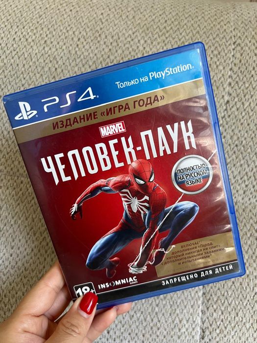 Продам игровой диск для пс4,Человек паук