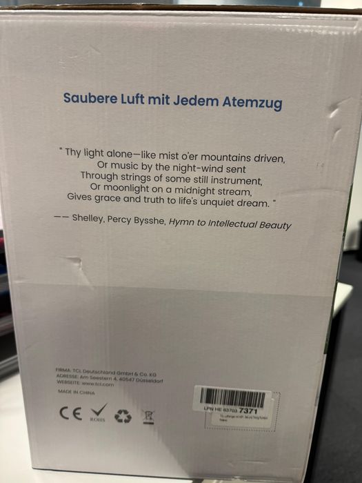 Purificator TCL sigilat