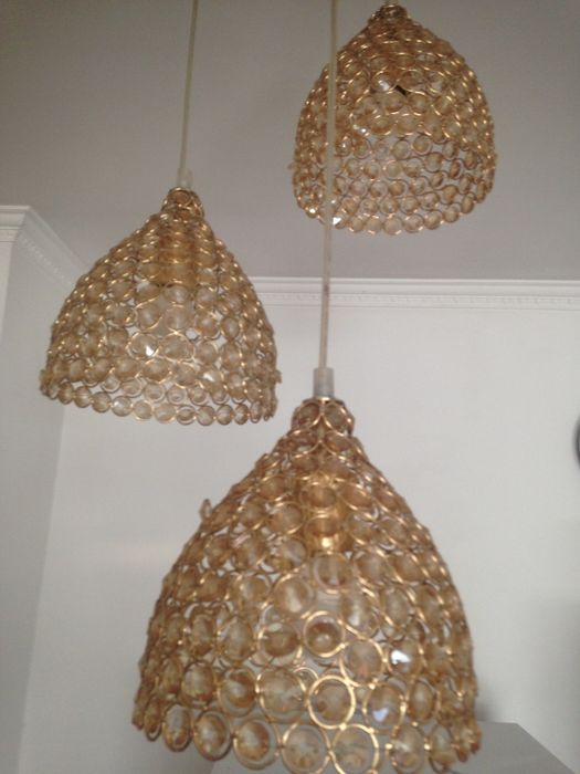 Под серебро люстра