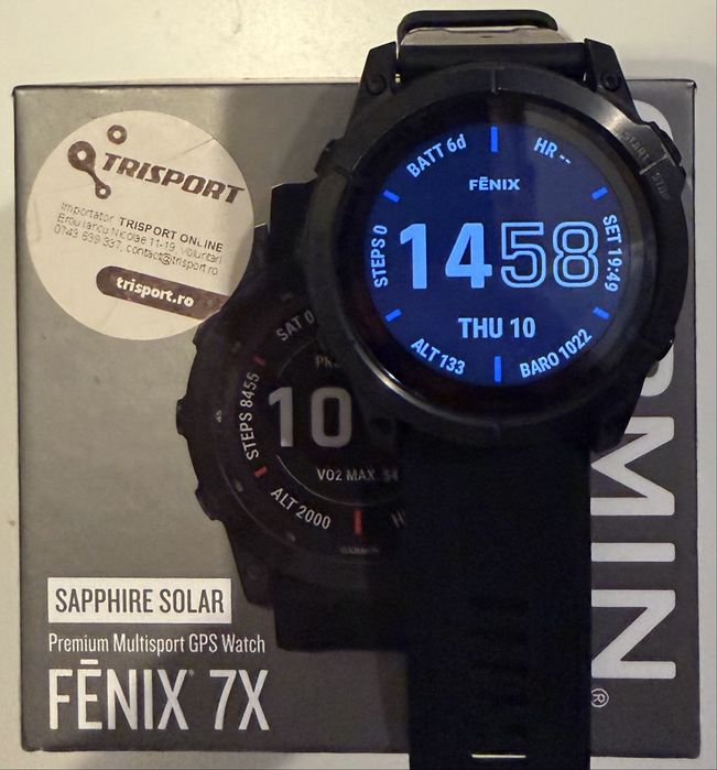 Ceas Garmin Fenix 7x Sapphire Solar