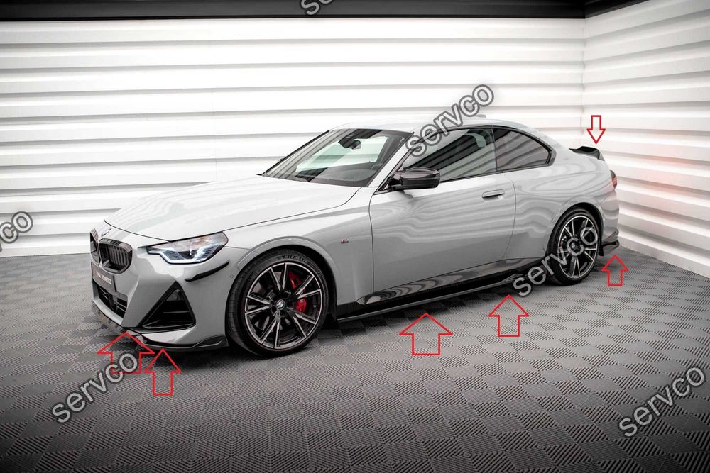 Pachet Set Splitter Exterior Lip Prelungiri Body kit tuning Bmw Seria 2 M240i G42 2021- v16 - Maxton Design