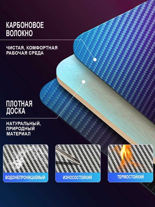 Стол компьютерный игровой с RGB подсветкой
