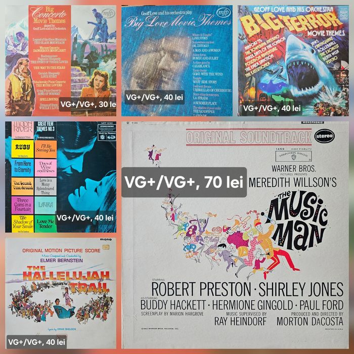 Discuri vinil (vinyl) (coloane sonore din filme)