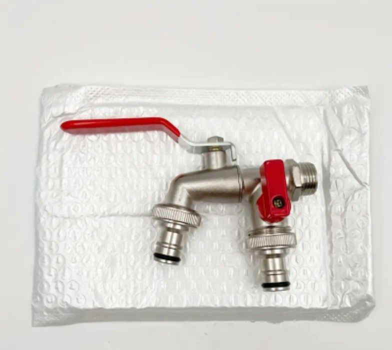 Садовый кран нержавеющий