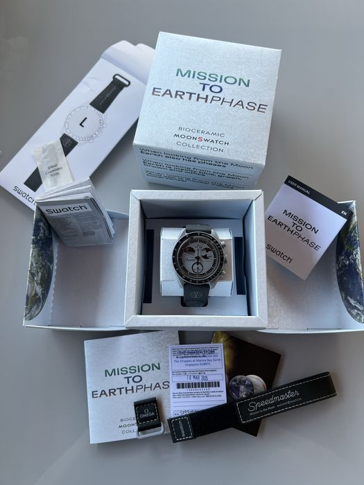 Swatch X Omega Mission to EarthPhase + curea extra