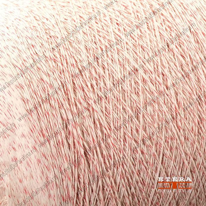 Fitil lumanari, 6 fire, din bumbac 100% natural si fir rosu regenerat