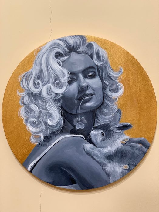 Картина Девушка с кроликом