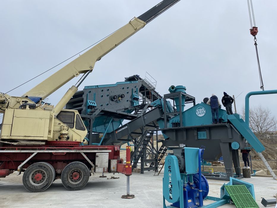 Statii sortare cu spalare, concasoare, hidrociclon,