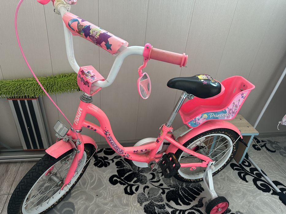 Детский велосипед розовый