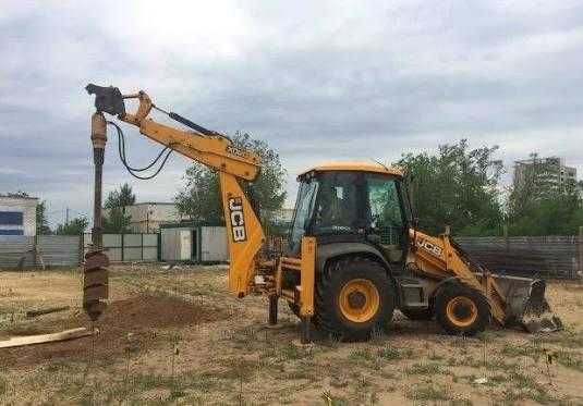 Экскаватор 3в1 петушок Cat универсальный Трактор