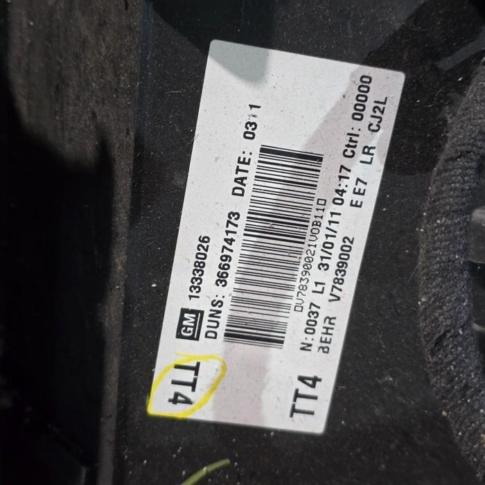 Carcasa aeroterma completa Opel Astra J Facelift